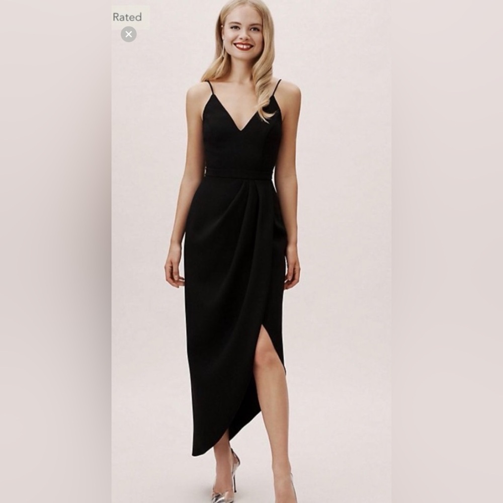 BHLDN Black Caron Dress